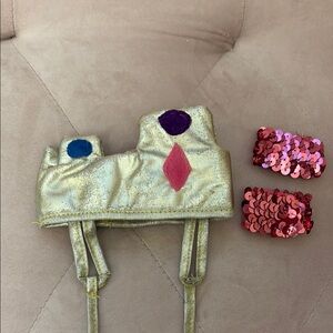 Pet Gold Costume Crown with Sequin Accessories